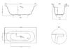Ванна Salini ORNELLA AXIS 170x70 покраска по RAL полностью материал S-Sense 104613MRF покрытие Матовое