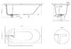 Ванна Salini ORNELLA KIT 170х75 покраска по RAL полностью материал S-Sense 102411MRF покрытие Матовое