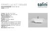 Ванна Salini ORNELLA KIT 180x80 покраска по RAL полностью материал S-Sense 102412GRF покрытие Глянцевое
