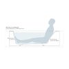 Ванна Salini ORLANDA KIT PLUS 190х100 покраска по RAL полностью материал S-Sense 102114GRF покрытие Глянцевое