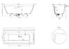 Ванна Salini ORLANDA AXIS KIT 190x80 покраска по RAL полностью материал S-Sense 103311MRF покрытие Матовое