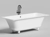Ванна Salini ORLANDA AXIS 170x75 покраска по RAL полностью материал S-Sense 103213MRF покрытие Матовое