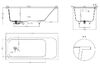 Ванна Salini ORLANDA KIT 160x70 покраска по RAL полностью материал S-Sense 102115MRF покрытие Матовое
