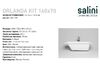 Ванна Salini ORLANDA KIT 160x70 покраска по RAL полностью материал S-Sense 102115MRF покрытие Матовое