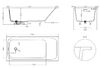 Ванна Salini ORLANDA KIT 170х80 покраска по RAL полностью материал S-Sense 102116GRF покрытие Глянцевое
