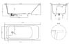 Ванна Salini ORLANDA KIT 180x80 покраска по RAL полностью материал S-Sense 102112MRF покрытие Матовое