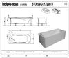 Ванна Kolpa San String 170х75 акриловая