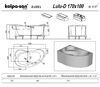Ванна Kolpa San LULU 170x100 D акриловая