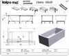 Ванна Kolpa San ELEKTRA 190х90 акриловая на каркасе со сливом переливом