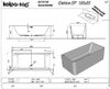 Ванна Kolpa San ELEKTRA SP 185X85 NEW акриловая со сливом переливом