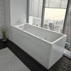 Акриловая ванна Акватек Либра New LIB150N-0000008 150x70 см, с каркасом, со сливом-переливом