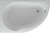 Акриловая ванна Акватек Вирго VIR150-0000038 L 150x100 см с каркасом, с экраном, со сливом-переливом