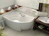 Акриловая ванна Акватек Вега VEG170-0000073 L 170x105 см с каркасом, с экраном, со сливом-переливом