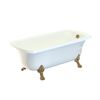 Ванна из искусственного камня Migliore Olivia Standard 26922 175x80 см, отдельностоящая, с ножками, со сливом-переливом бронза