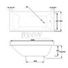 Чугунная ванна Byon Milan 180x80 с ножками в комплекте