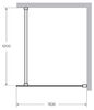Душевая перегородка Cezares Cezares LIBERTA-L-1-110-120-GR-Cr 110х195 см, стекло тонированное