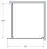 Душевая перегородка Cezares Cezares LIBERTA-L-1-125-120-C-Cr 125х195 см, стекло прозрачное