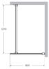 Душевая перегородка Cezares Cezares LIBERTA-L-1-85-120-C-Cr 85х195 см, стекло прозрачное