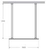 Душевая перегородка Cezares Cezares LIBERTA-L-2-100-120-GR-Cr 100х195 см, стекло тонированное
