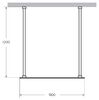 Душевая перегородка Cezares Cezares LIBERTA-L-2-110-120-BR-NERO 110х195 см, стекло тонированное