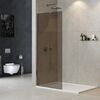 Душевая перегородка Cezares LIBERTA-L-1-TB-100-BR-Cr 100х195 см, стекло тонированное