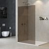Душевая перегородка Cezares LIBERTA-L-1-TB-120-BR-Cr 120х195 см, стекло тонированное