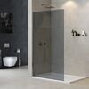 Душевая перегородка Cezares LIBERTA-L-1-TB-120-GR-Cr 120х195 см, стекло тонированное