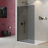 Душевая перегородка Cezares LIBERTA-L-1-TB-120-GR-NERO 120х195 см, стекло тонированное