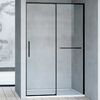 Душевая дверь Vincea Слим Софт (Slim Soft) VDS-1SS130CLB 130x200 см, профиль черный матовый. Размер регулировки 1280-1300 мм