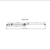Душевая дверь Vincea Комо-Н (Como-N) VDS-4CN130CLB 130x195 см, профиль черный матовый. Размер регулировки 1290-1310 мм