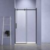 Душевая дверь Vincea Комо-Н (Como-N) VDS-4CN130CLB 130x195 см, профиль черный матовый. Размер регулировки 1290-1310 мм