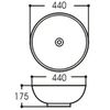 Раковина-чаша Aquatek 44 AQ5354-00 440*440*175