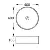 Раковина накладная Aquatek AQ5118-MB 400*400*165 мм, черный матовый