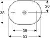 Раковина накладная Geberit VariForm 55x40 500.774.01.2