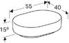 Раковина накладная Geberit VariForm 55x40 500.774.01.2