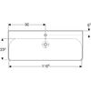 Раковина подвесная Geberit Smyle Square 500.226.01.1