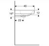 Раковина подвесная Geberit Smyle Square 500.226.01.1