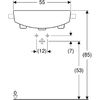 Раковина Geberit VariForm 55x45 500.681.01.1