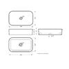 Раковина Sanita luxe INFINITY SLIM (WB.CT/Infinity/60-N.Slim/WHT.G/S1)