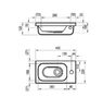 Умывальник Ravak Chrome 40x22 см (правый) XJGP1100000