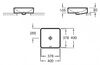 Раковина Jacob Delafon EVG102-PT3 Vox 40x40см, Лозоплетение