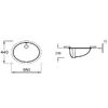 Раковина Jacob Delafon Caxton 55 E2211-0
