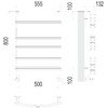 Полотенцесушитель TERMINUS Люкс Марио П16 500х800 NEW