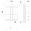 Полотенцесушитель TERMINUS Стандарт Сахара П12 500х800 NEW