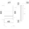 Полотенцесушитель TERMINUS Эконом Виктория П6 400х600 бп500 NEW