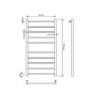 Полотенцесушитель водяной Comfysan Luce W-10 100/50, хром
