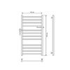 Полотенцесушитель водяной Comfysan Pioli-K W-10 100/50, черный