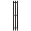 Полотенцесушитель Электрич. с/т GROIS TRIO GR-128 190х1200 П3 RAL 9005 R черный матовый
