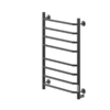 Полотенцесушитель Электрич.кабельный Ника WAY-3 80/50 RAL9005 черный матовый U