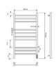 Полотенцесушитель электрический с/т Comfysan Pioli-K EC-10 100/50, белый